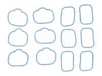 Прокладка впускного коллектора нижняя / верхняя