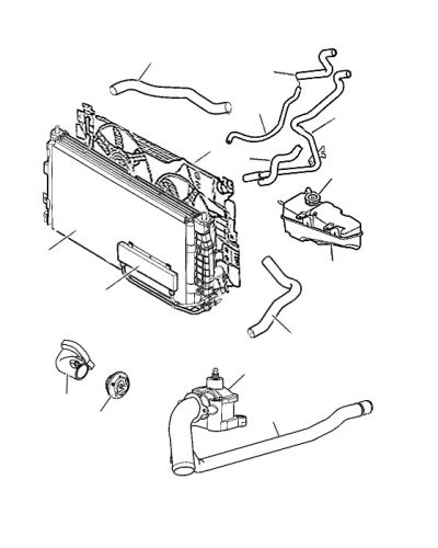 Радиатор охлаждения и составные части 2,7 / 3,2 / 3,5 литра
