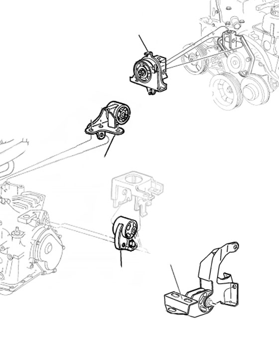 Крепления двигателя